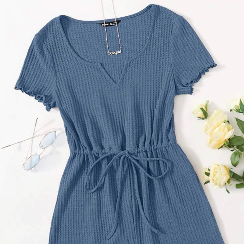 blue romper